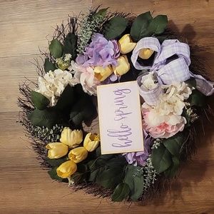Hello spring wreath
